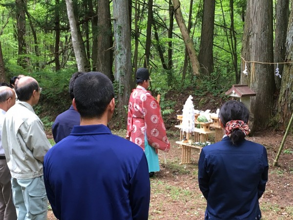 安全祈願の様子